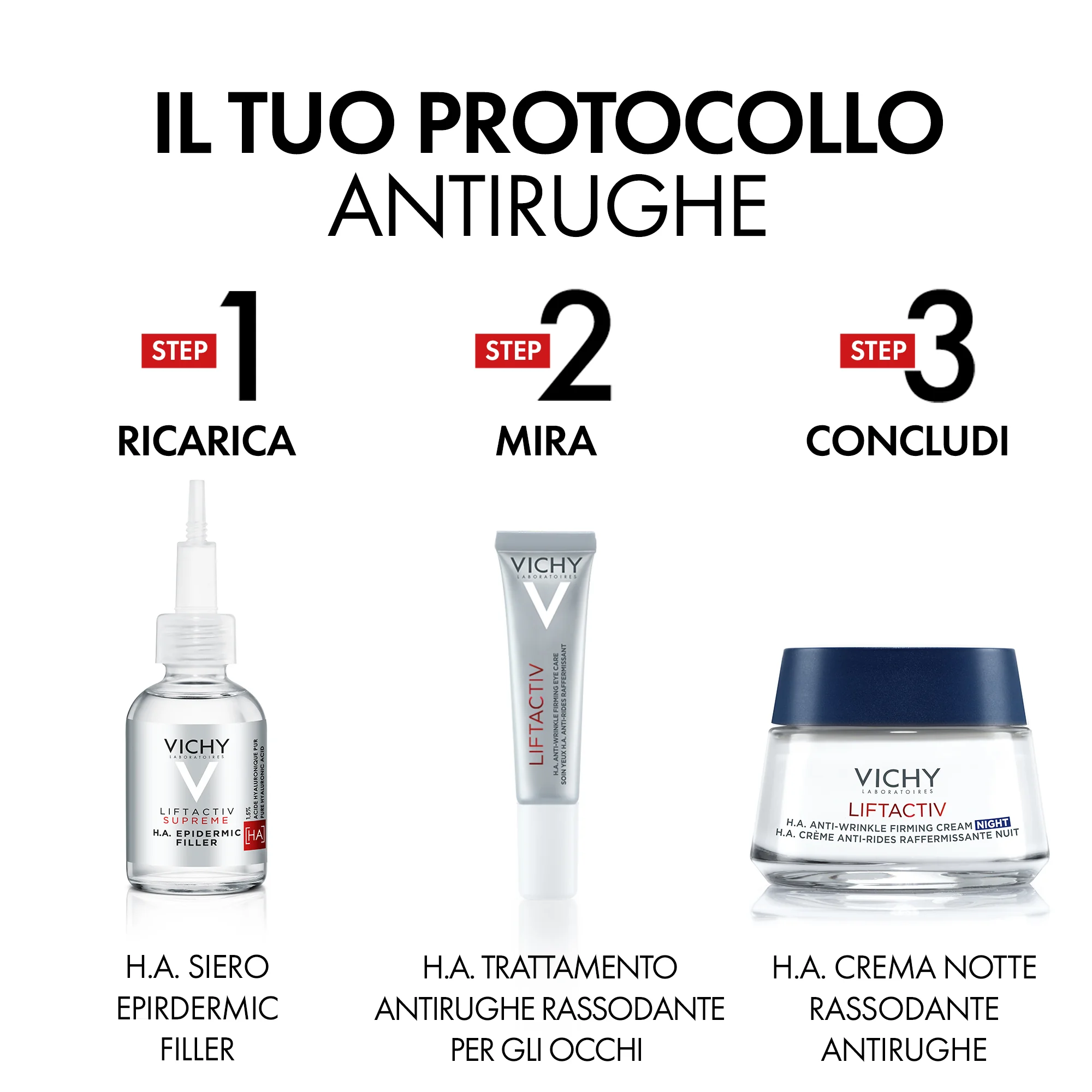 Vichy Liftactive Supreme Notte 50 ml Crema Viso Notte Antietà