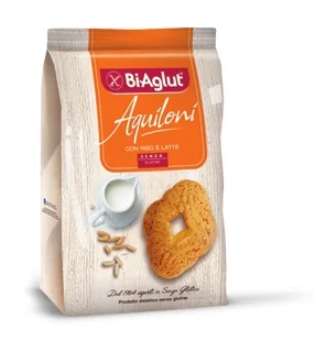 Biaglut Aquiloni Biscotti Senza Glutine 200 g Ideali per Colazione