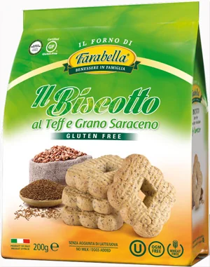 FARABELLA BISCOTTI AL TEFF E GRANO SARACENO SENZA GLUTINE 200 G