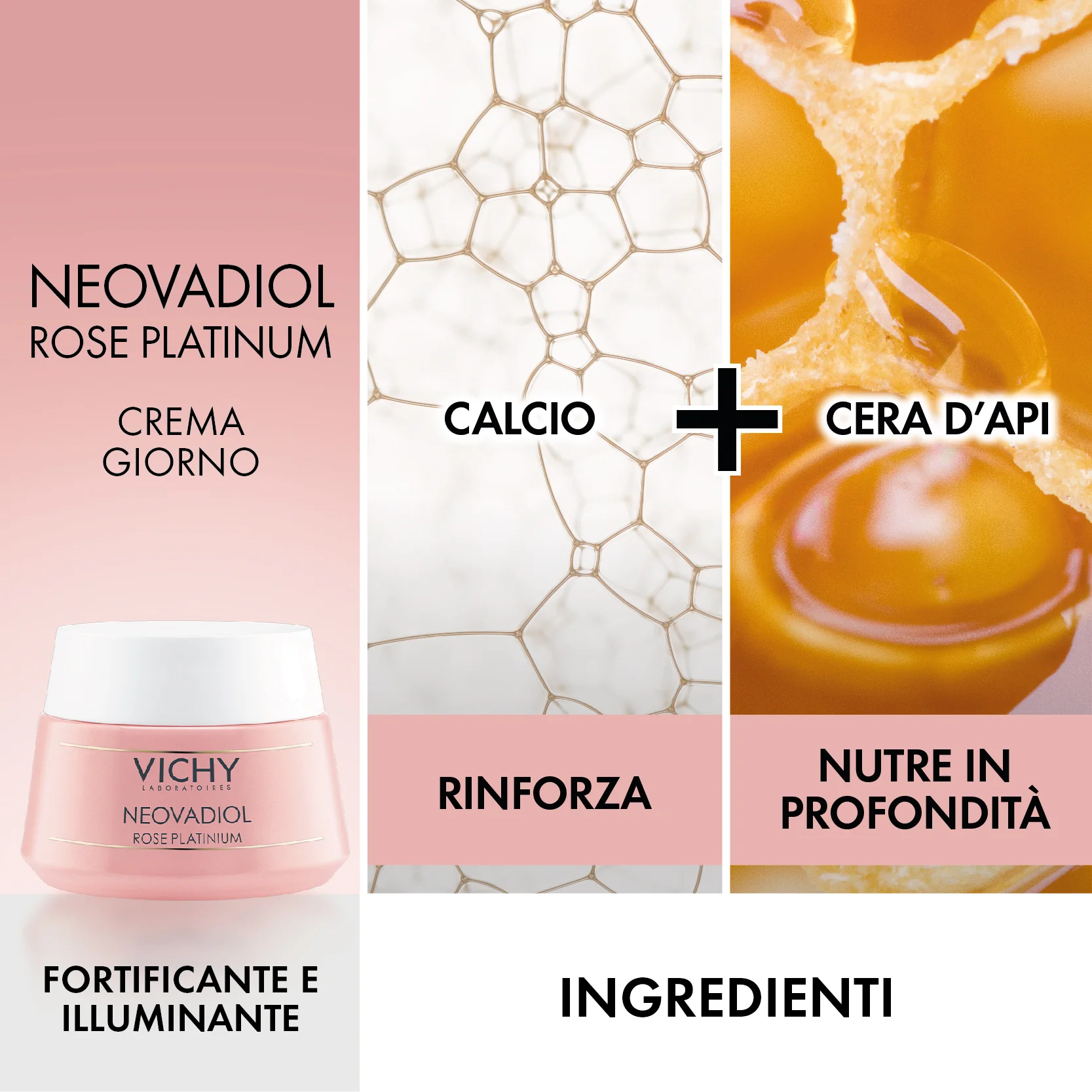 Vichy Neovadiol Cofanetto Fortificante e Rivitalizzante Rose Crema Giorno 50 ml + Rose Crema Notte 15 ml + Siero 5 ml