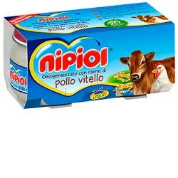 NIPIOL OMOGENEIZZATO DI VITELLO E POLLO 2 X80 G