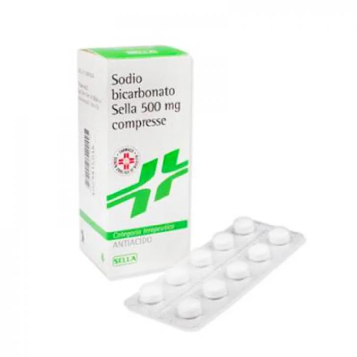 SODIO BICARBONATO SELLA 500 MG ANTIACIDO 50 COMPRESSE