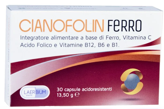 CIANOFOLIN FERRO 30 CAPSULE