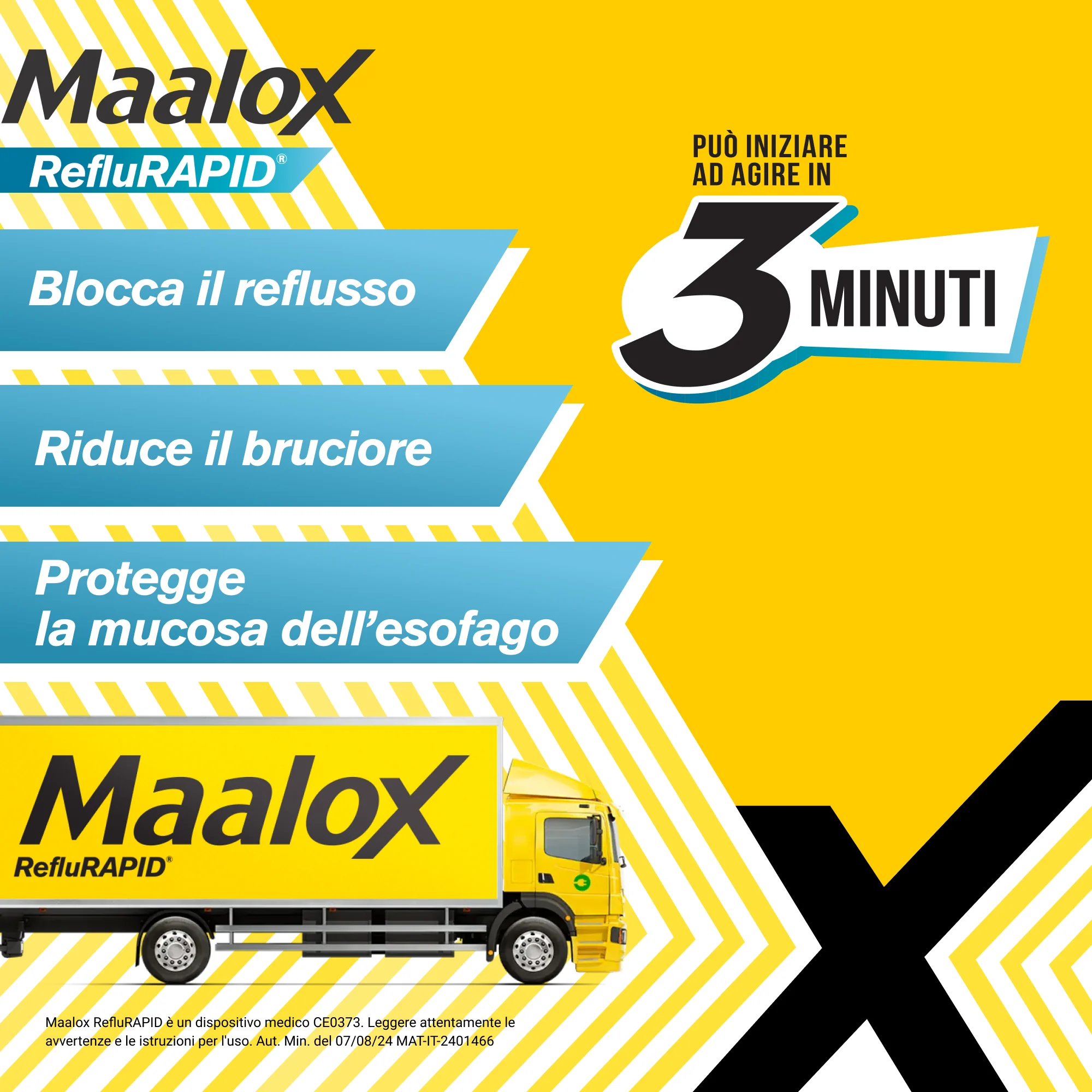 Maalox Reflurapid 20 Bustine Reflusso e Acidità