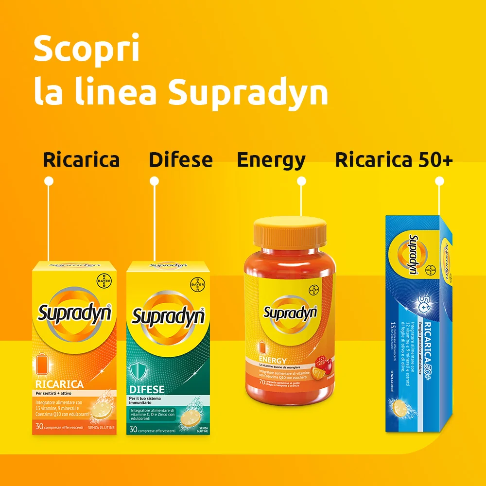 Supradyn Magnesio e Potassio Integratore  24 Bustine Vitamine e Minerali