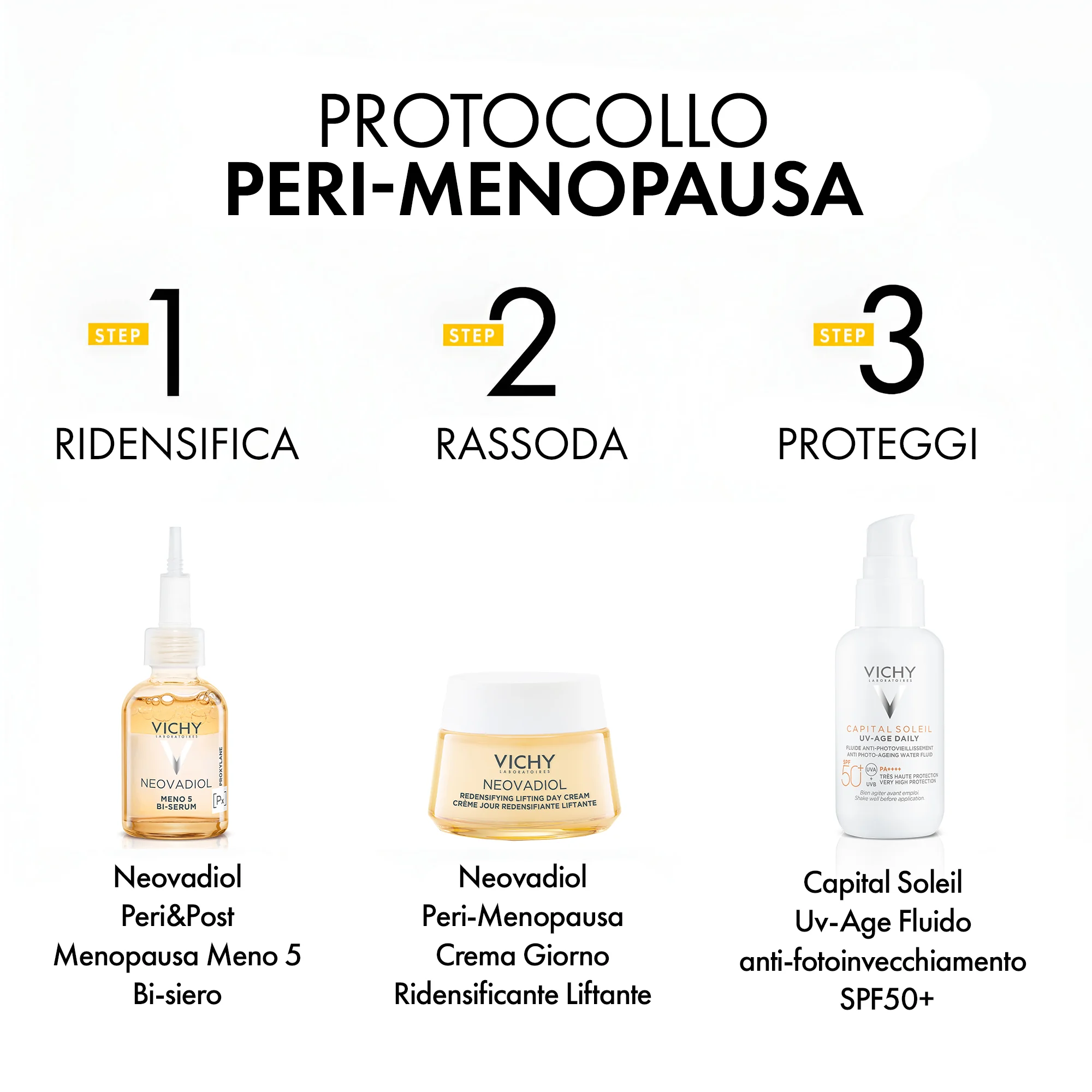 Vichy Neovadiol Peri-Menopausa Day Pelli Normali e Miste 50 ml Crema liftante anti-età