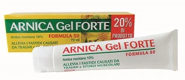 ARNICA 10% GEL FORTE FORMULA 50 GEL LENITIVO PER TRAUMI 72 ML