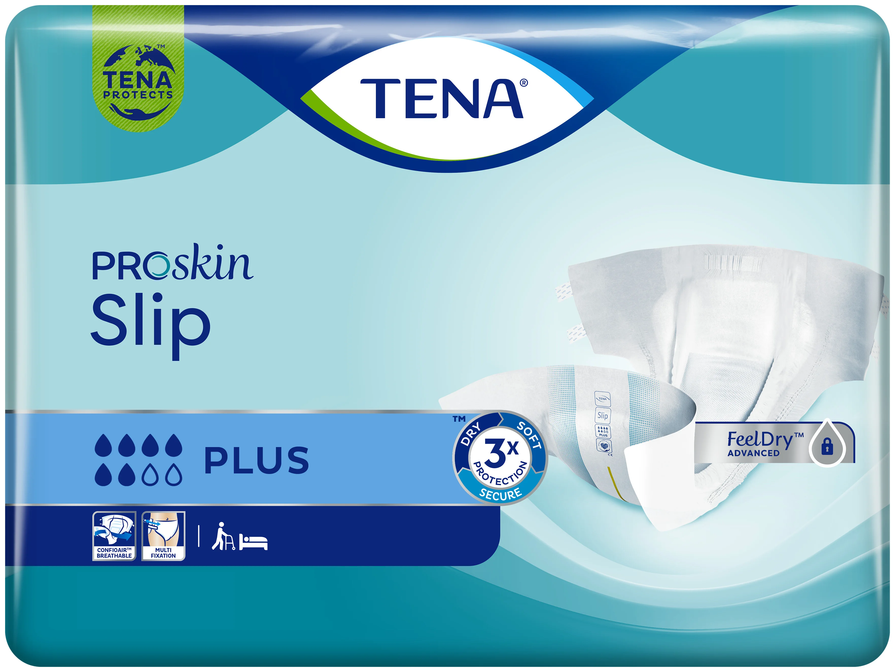 Tena Slip Plus M 30 Pezzi Pannoloni per perdite urinarie