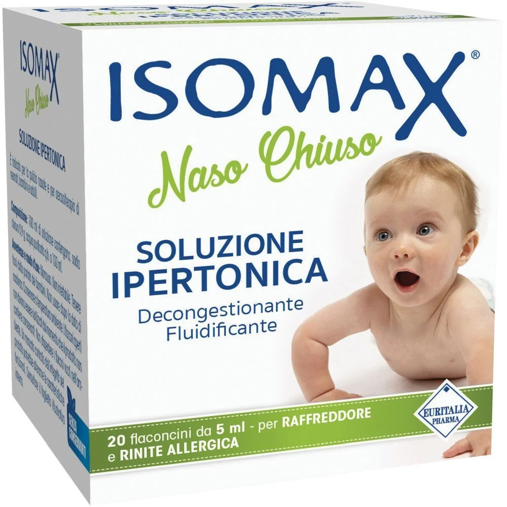 SOLUZIONE IPERTONICA ISOMAX NASO CHIUSO 20 FLACONCINI DA 5 ML