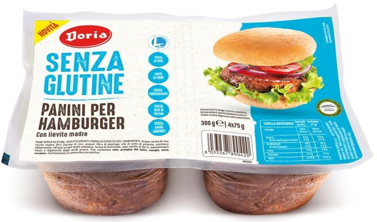 DORIA PANINI HAMBURGER 4X50 G