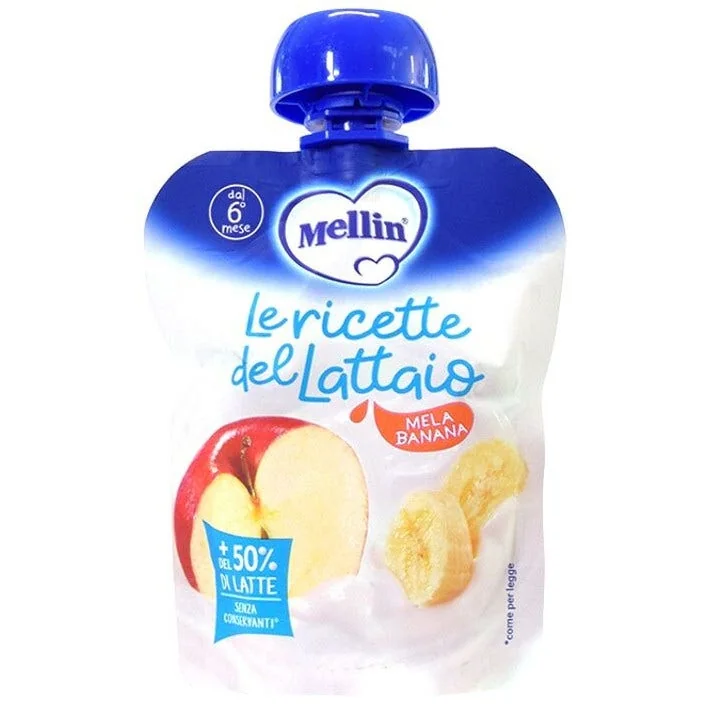 MELLIN POUCH LATTE MELA BANANA 85G