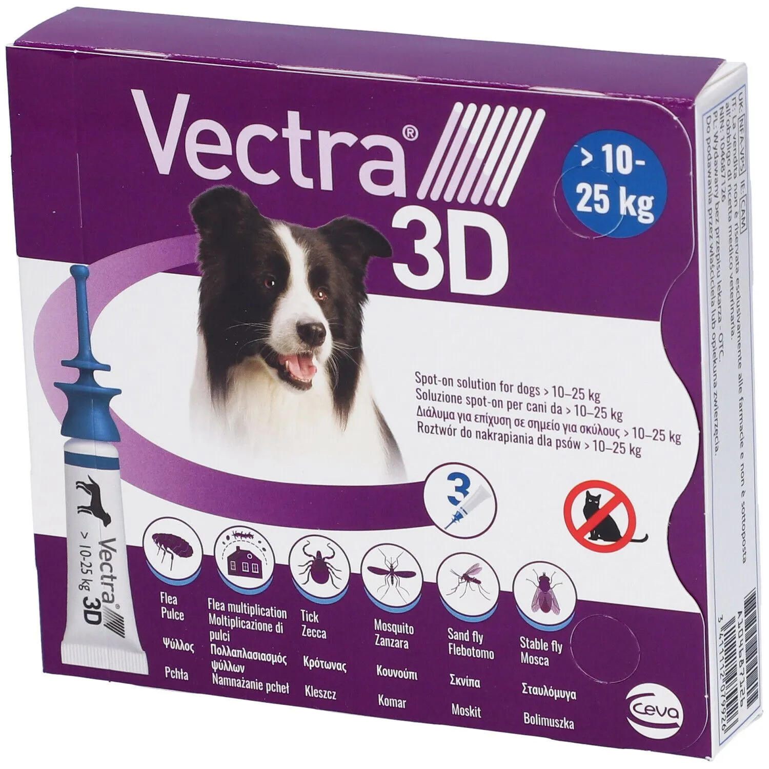 Vectra 3D 3 Pipette Blu 1025 Kg 