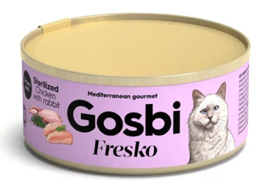 GOSBI FRESKO CAT STERILIZED CHICKEN RABBIT 70 G