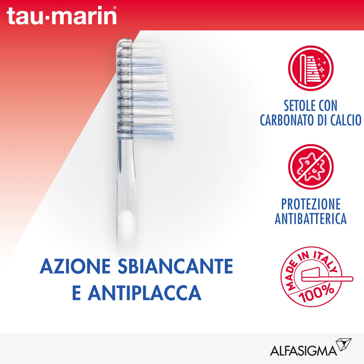 TAU-MARIN SPAZZOLINO PROFESSIONAL WHITE ANTIBATTERICO