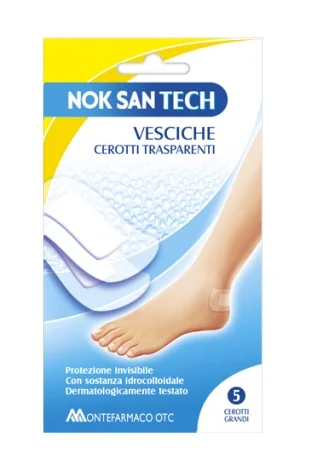 NOK SAN TECH VESCICHE CEROTTO TASPARENTE GRANDE 5 CEROTTI