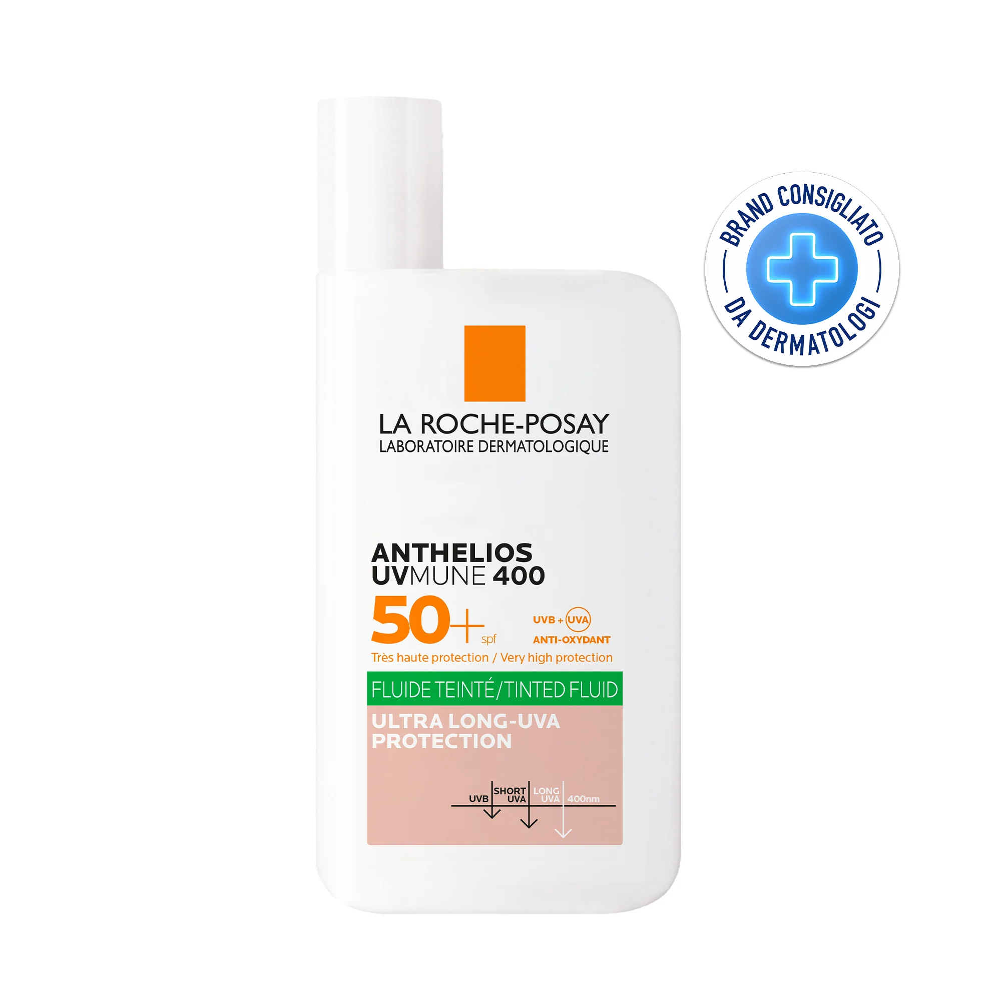 La Roche Posay Anthelios Fluido Oil Tt Uvmune Spf 50 + 50 Ml Protezione dai Danni Cellulari