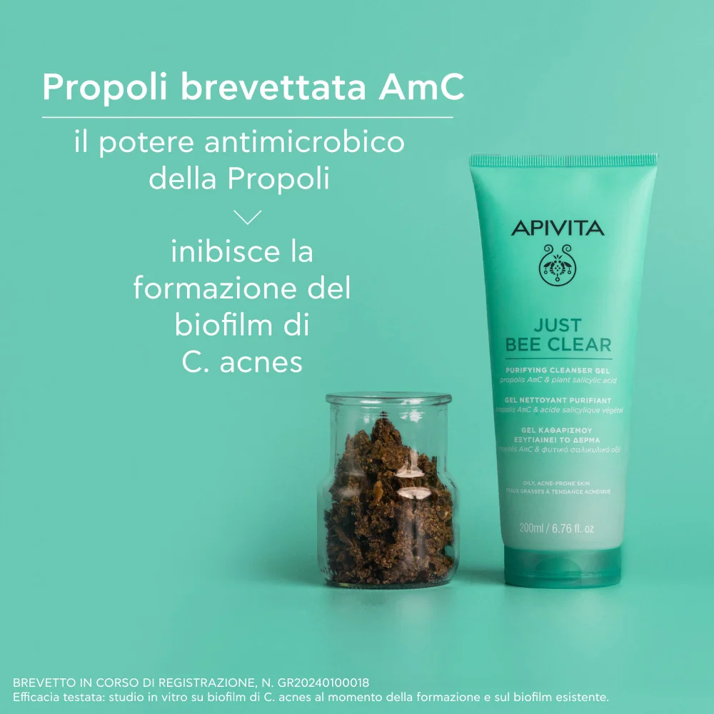 Apivita Just Bee Clear Cleans 200 ml Gel Detergente Purificante