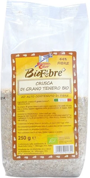 LA FINESTRA SUL CIELO CRUSCA DI GRANO TENERO BIO 250 G