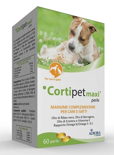 CORTIPET PERLE MAXI INTEGRATORE IRRITAZIONI CUTANEE VETERINARIA 60 PERLE