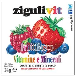 ZIGULÌ VIT VITAMINE E MINERALI FRUTTI DI BOSCO 40 PALLINE