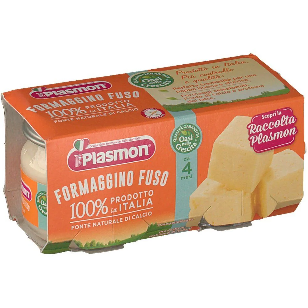 PLASMON OMOGENEIZZATO FORMAGGINO FUSO CLASSICO 2 X 80 G