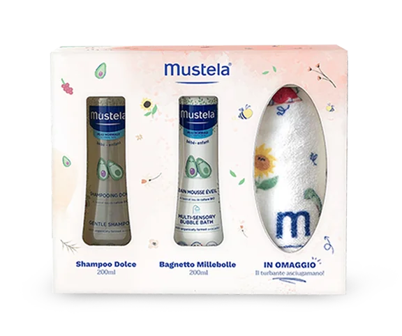 MUSTELA COFANETTO BAGNETTO TURBANTE