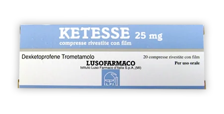 KETESSE 20 COMPRESSE RIV 25 MG