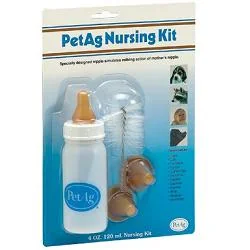 NURSING KIT BIBERON DA 120 ML PER ANIMALI + TETTARELLE DI VARIE MISURE + SCOVOLINO PER PULIZIA