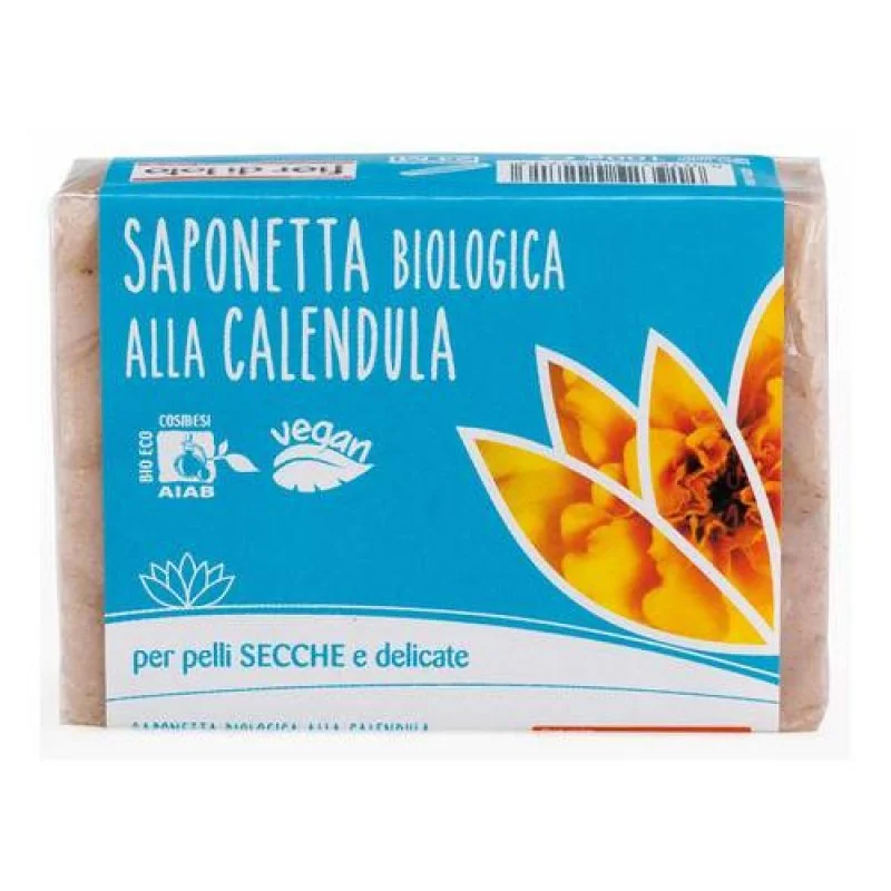 Fior Di Loto Saponetta Alla Calendula 100 g Pelli Secche e Delicate