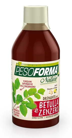 PESOFORMA NATURE DRENANTE CON BETULLA E ZENZERO INTEGRATORE 500 ML