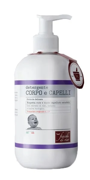 FIOCCHI DI RISO DETERGENTE CORPO E CAPELLI FORMULA DELICATA 400 ML