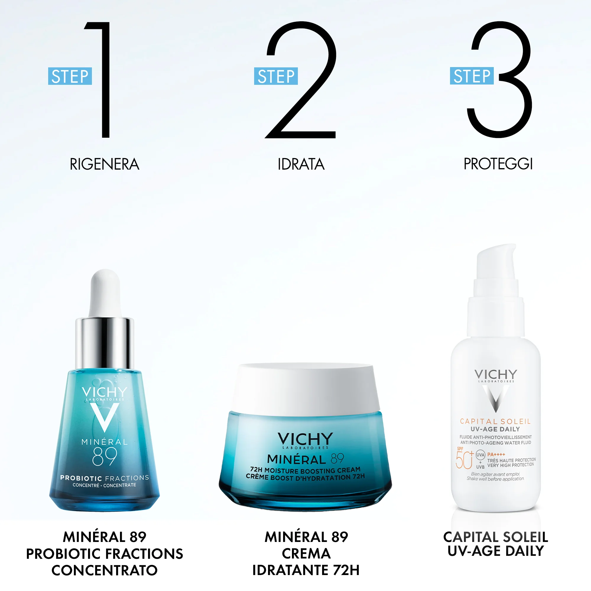 Vichy Minéral 89 Probiotic Fractions Concentrato 30 ml Rigenerante Riparatore