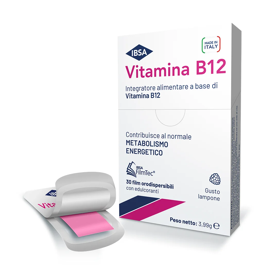 Vitamina B12 Ibsa 30 Film Orali Integratore di Vitamina B12