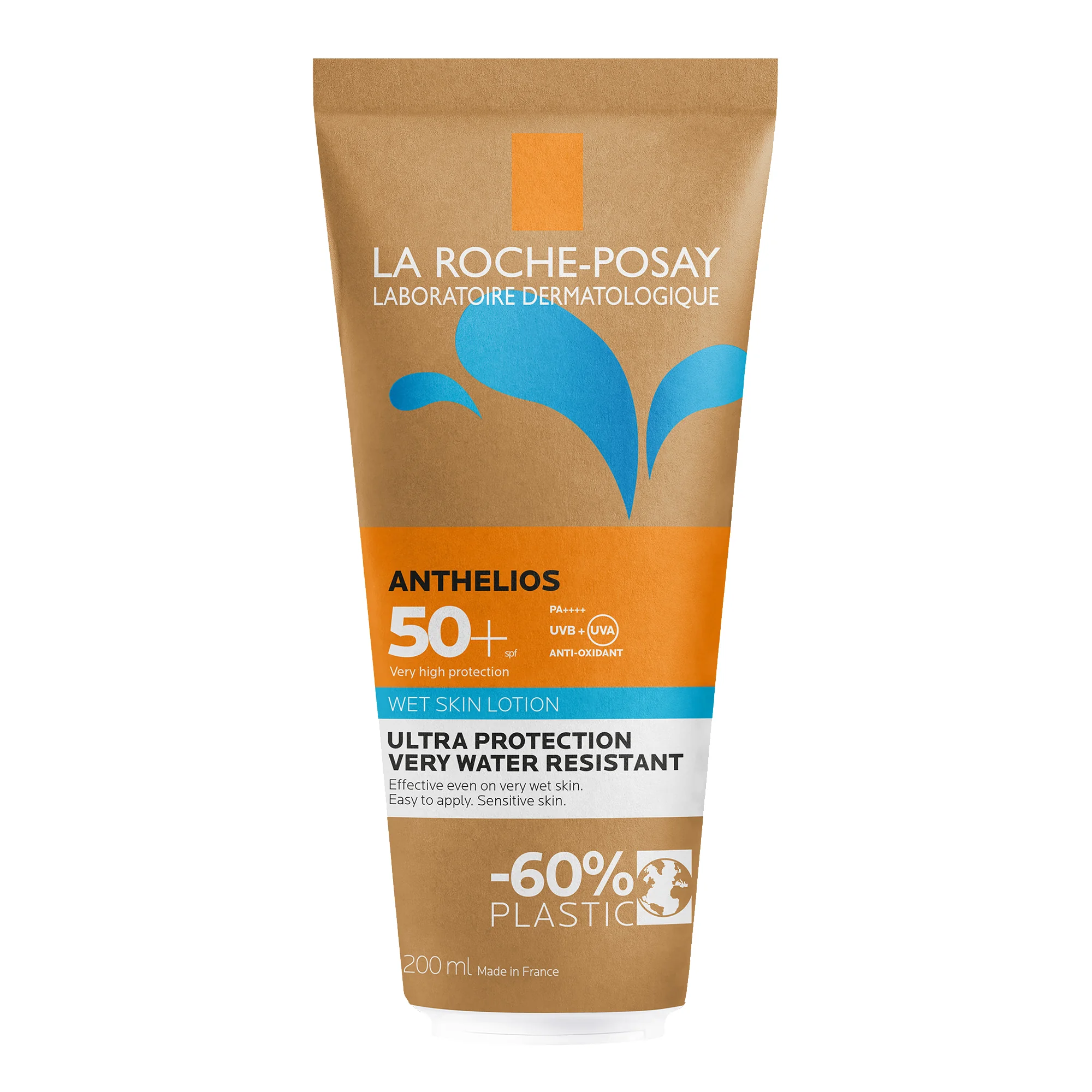 La Roche Posay Anthelios Gel Pelle Bagnata 50+ 200 ml Protezione Solare