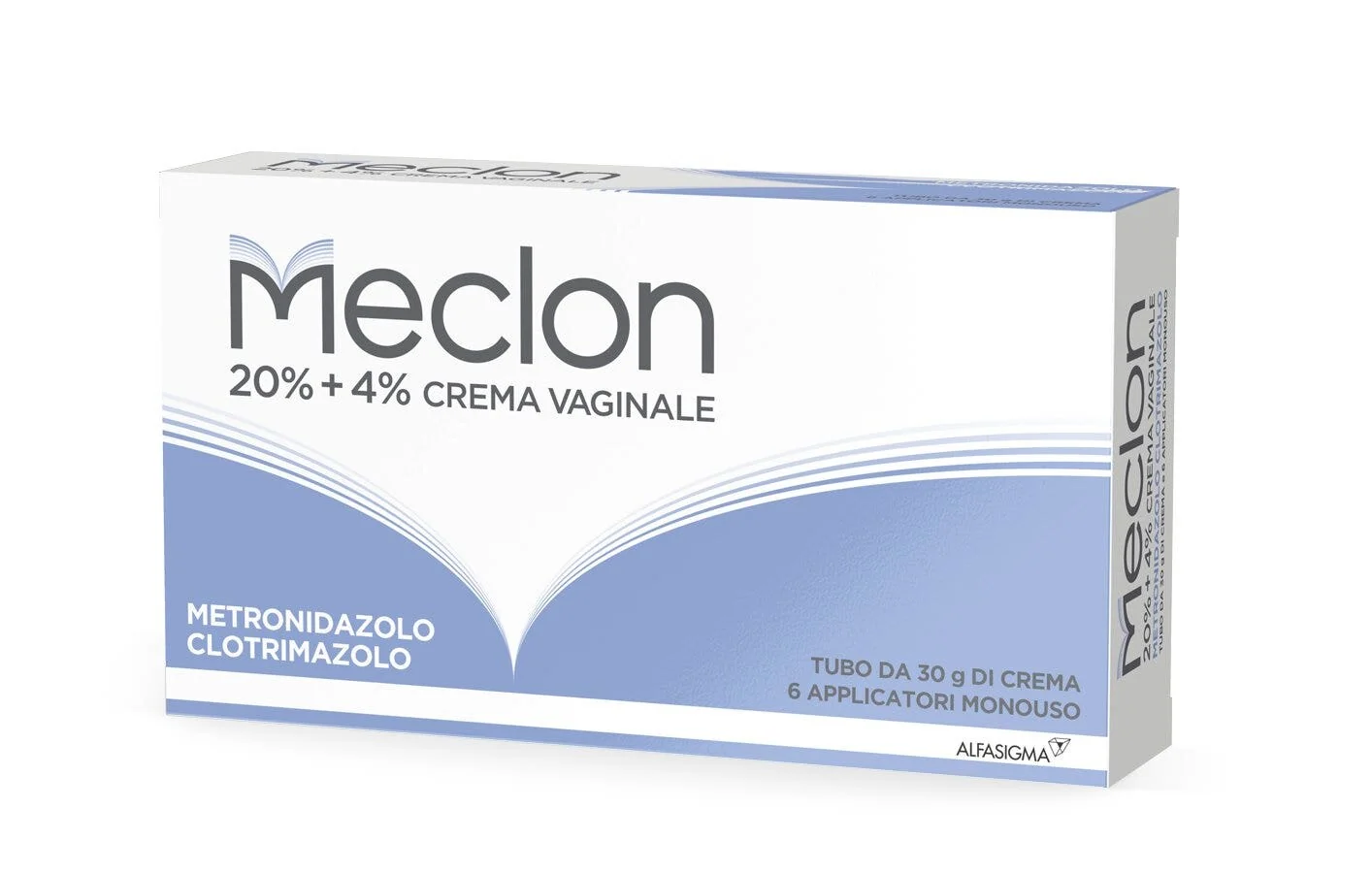 Meclon Crema Vaginale 20% + 4% con 6 Applicatori 30 g Infezioni Vaginali