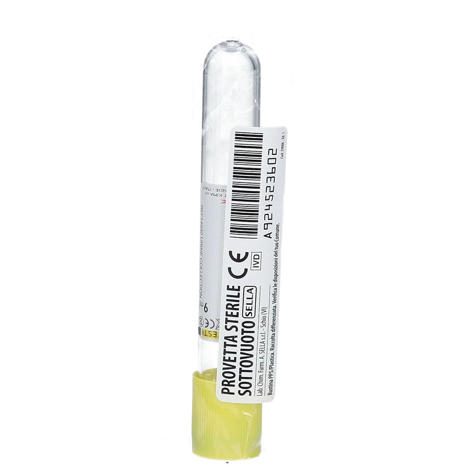 VACUUM PROVETTA 9ML