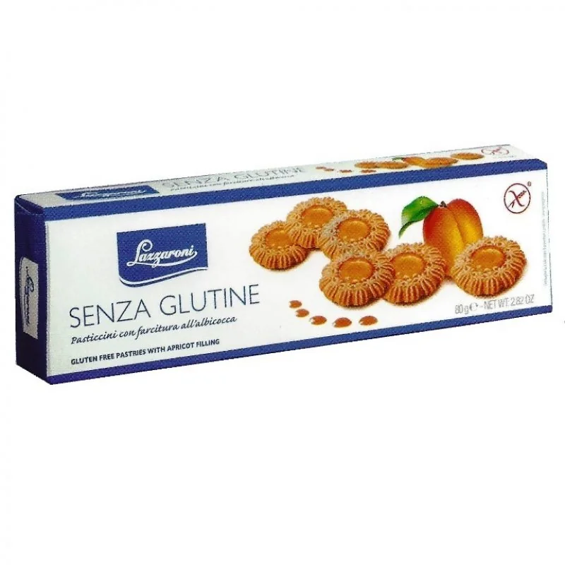 LAZZARONI PASTICCINI ALBICOCCA SENZA GLUTINE 80 G