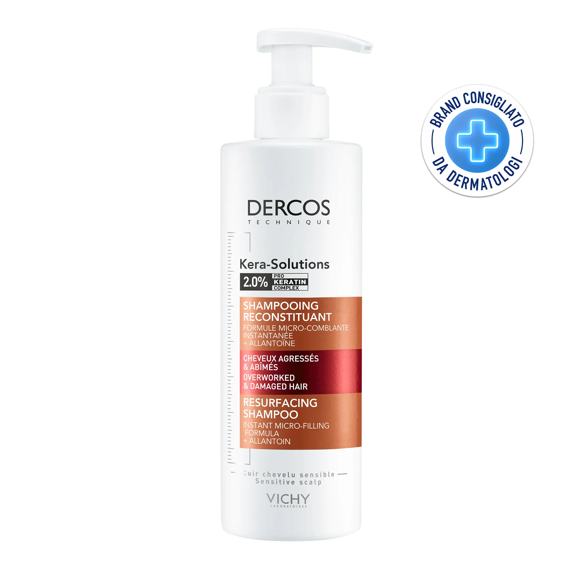 Vichy Dercos Kera-Solutions Shampoo Ristrutturante 250 ml Capelli Secchi