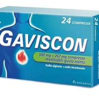Gaviscon 500 + 267 mg Gusto Menta 24 Compresse Masticabili