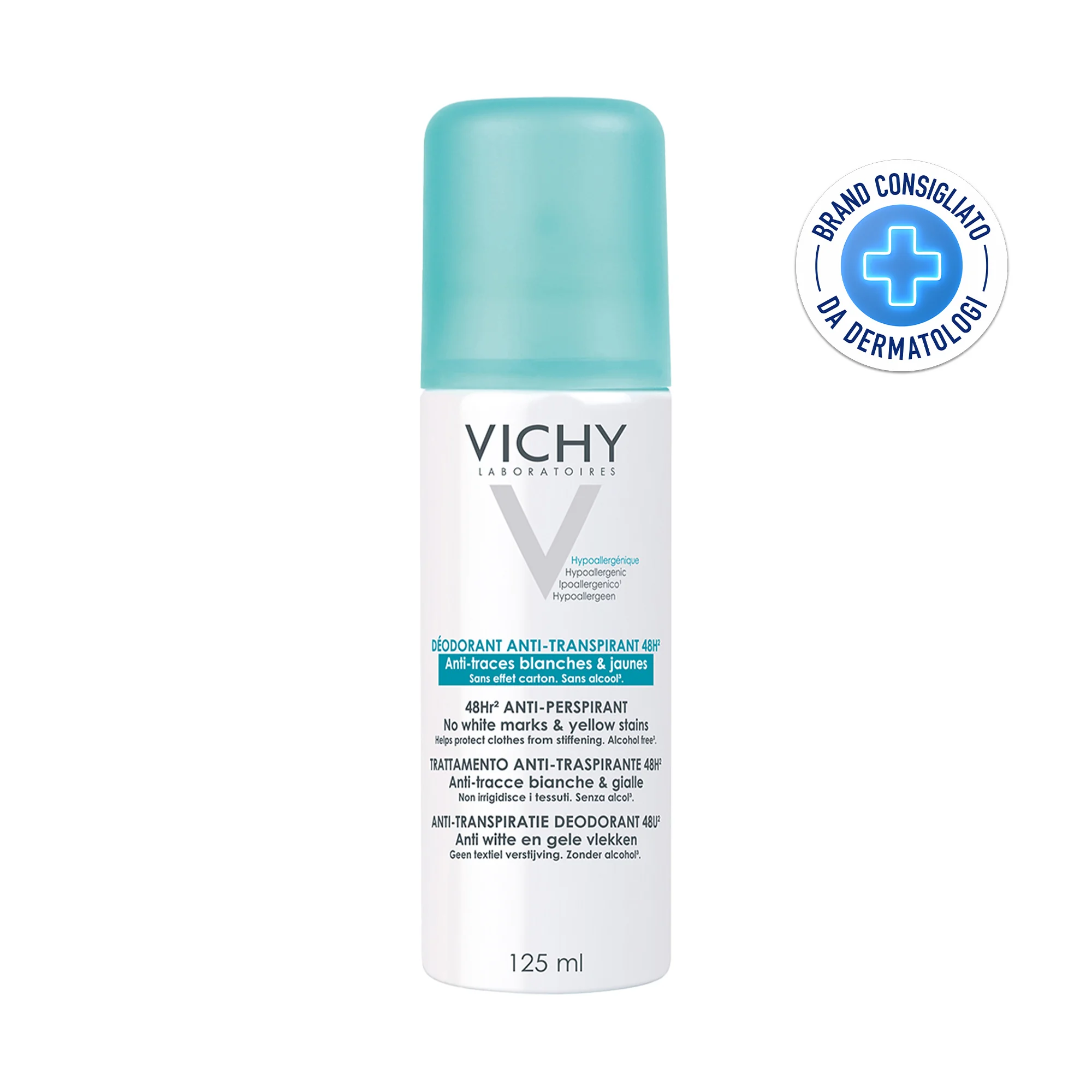 Vichy Deodorante Spray 48h 125 ml Anti-traspirante Anti-tracce