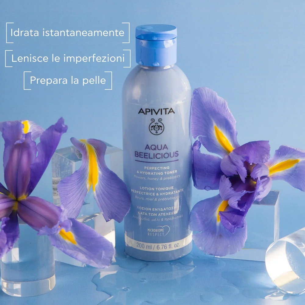 Apivita Aqua Beelicious Toner 200 Ml Collezione Perfezionatore ed Idratante