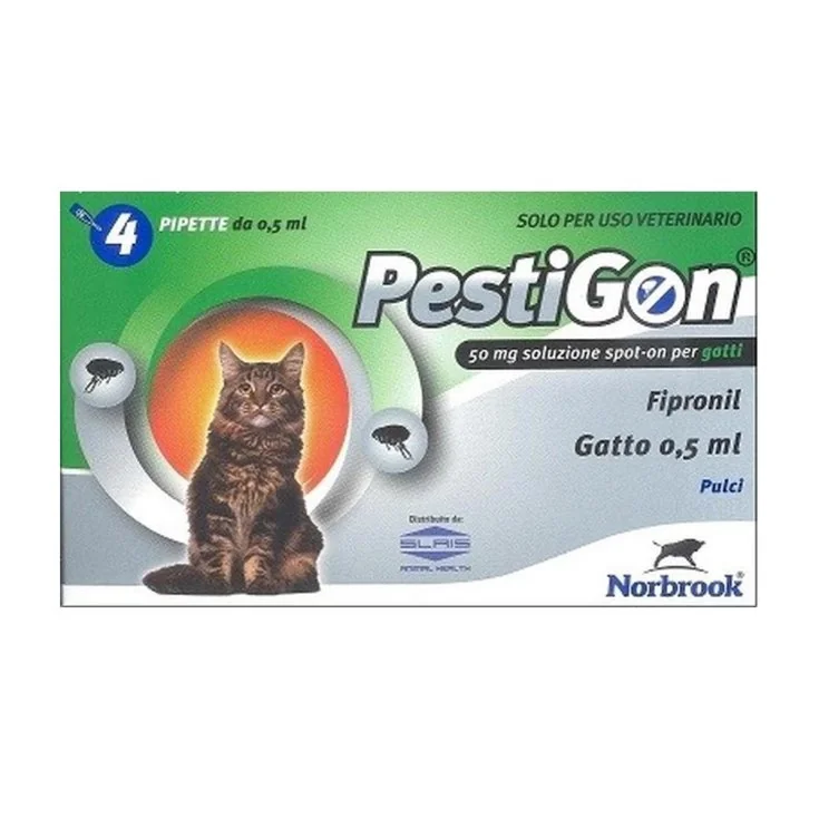 PESTIGON ANTIPARASSITARIO 4 PIPETTE GATTO 210 KG