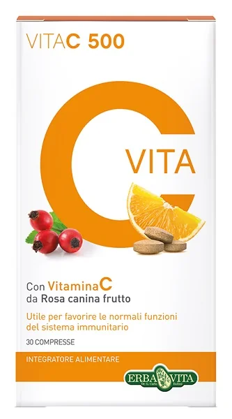 ERBA VITA VITA C 500 INTEGRATORE SISTEMA IMMUNITARIO 30 COMPRESSE