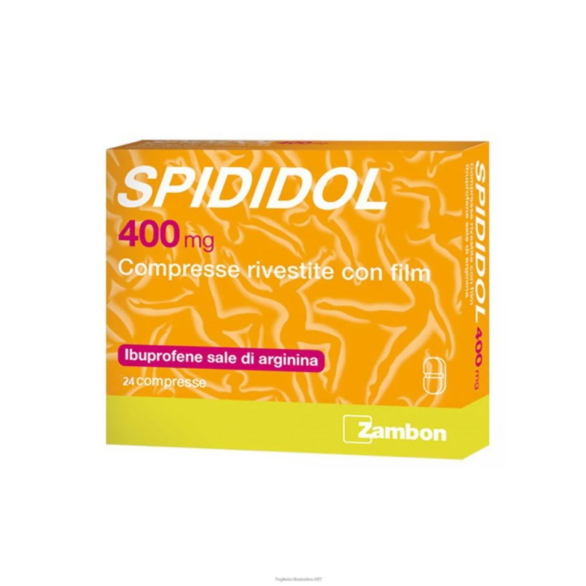 SPIDIDOL 400 MG IBUPROFENE SALE DI ARGININA 24 COMPRESSE RIVESTITE