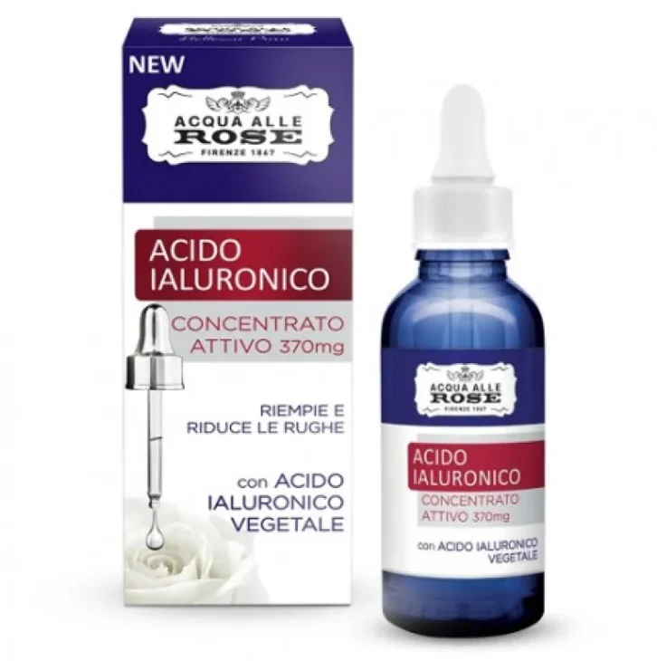 ACQUA ALLE ROSE SIERO A BASE DI ACIDO IALURONICO CONCENTRATO ATTIVO 30ML