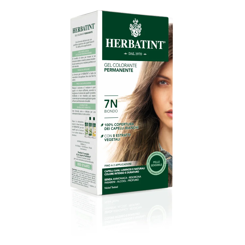 HERBATINT TINTURA CAPELLI GEL PERMANENTE 7N BIONDO 150 ML