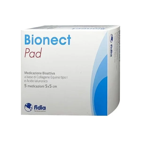 BIONECT PAD MEDICAZIONI CON ACIDO IALURONICO 5X5 CM 5 PEZZI