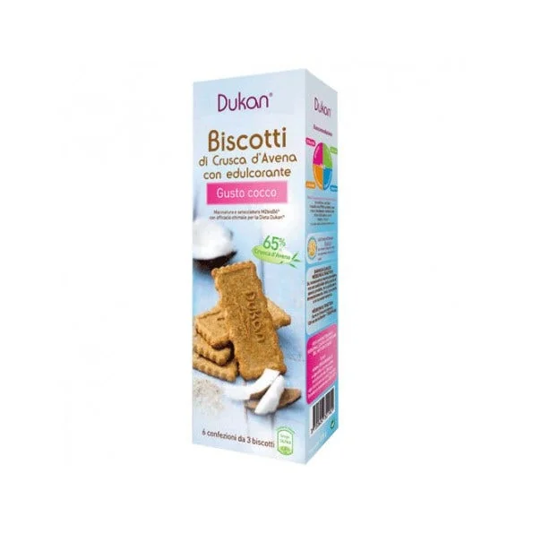 DUKAN BISCOTTI CRUSCA D'AVENA AL GUSTO DI COCCO 6 MONOPORZIONI