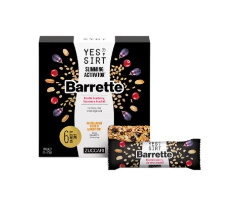 YES SIRT BARRETTE CRANBERRY-UVA NERA-ARACHIDI 6X25 G