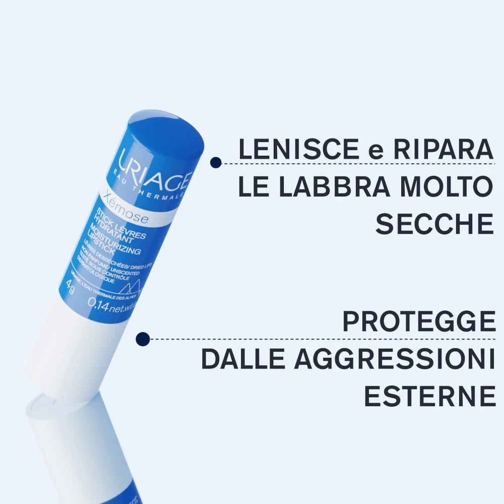 Uriage Xèmose Stick Labbra Idratante Senza Profumo 4 g 